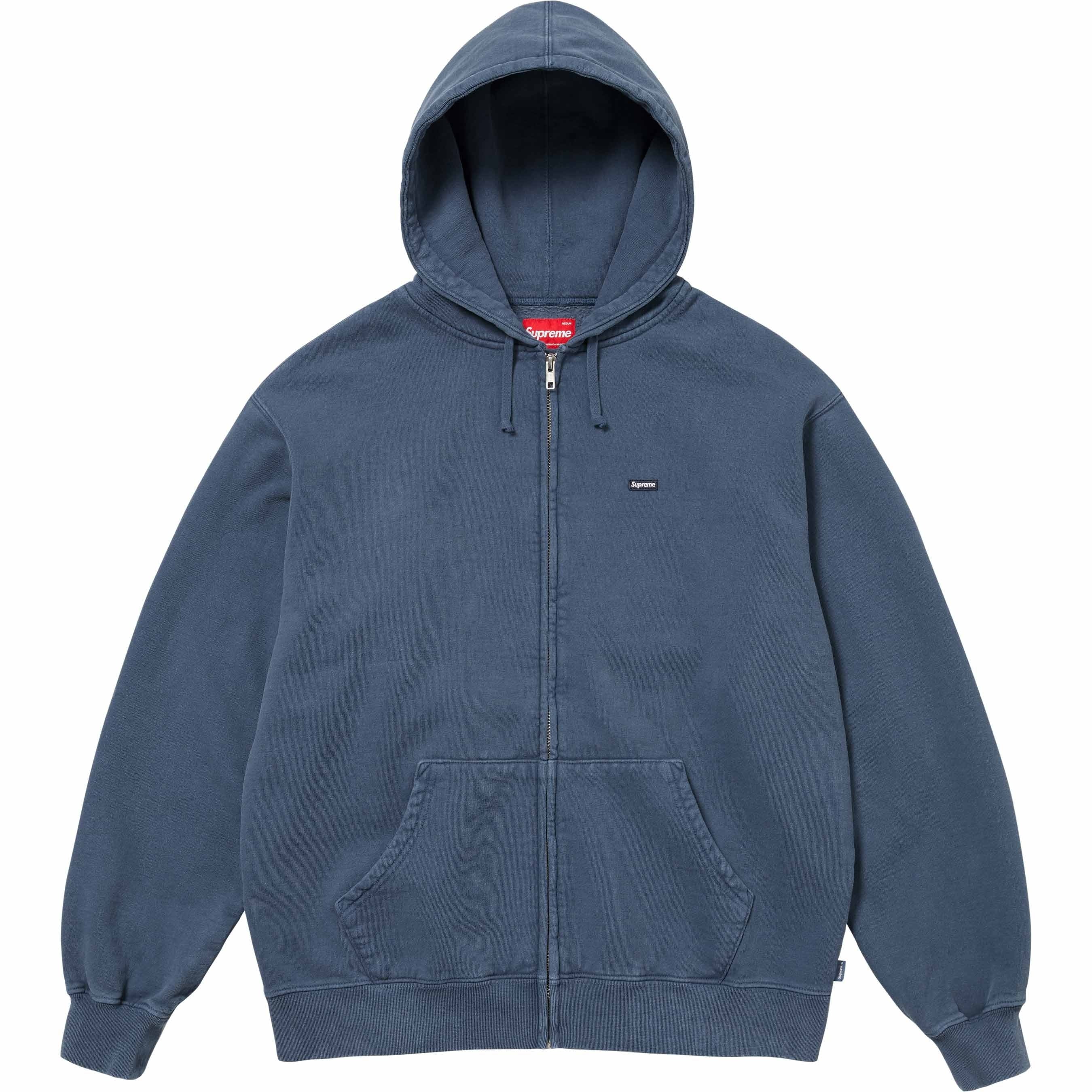 Overdyed Small Box Zip Up Hooded Sweatshirt view 3